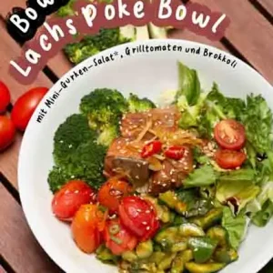 Teriyaki Lachs Poke Bowl