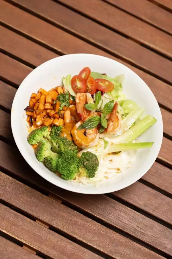 Curry Prawns Poke Bowl